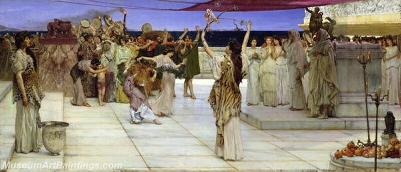 A Dedication to Bacchus Painting