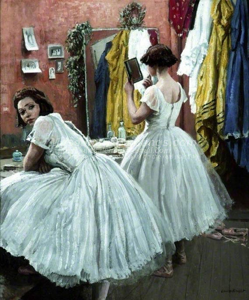 A Dressing Room at Drury Lane by Laura Knight