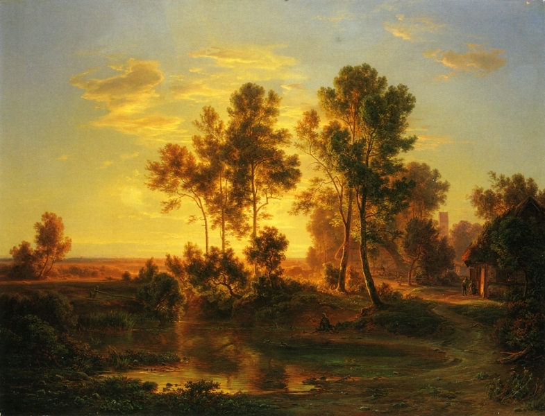 A Landscape at Dusk by Christian Morgenstern