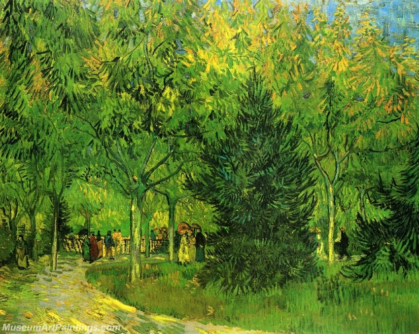 A Lane in the Public Garden at Arles Painting