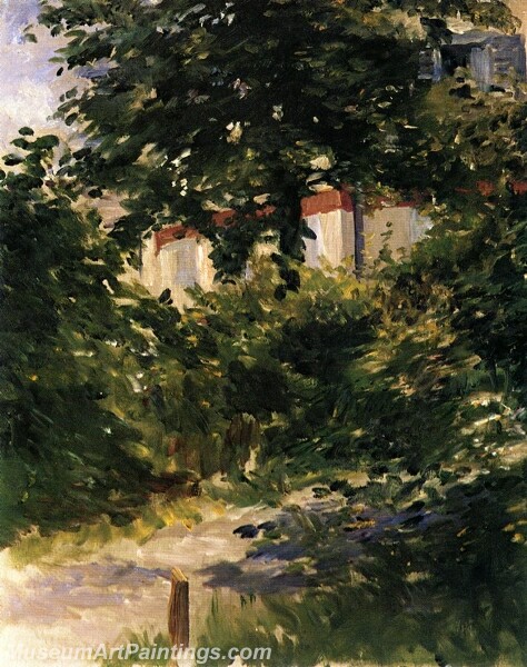 A Path in the Garden at Rueil Painting