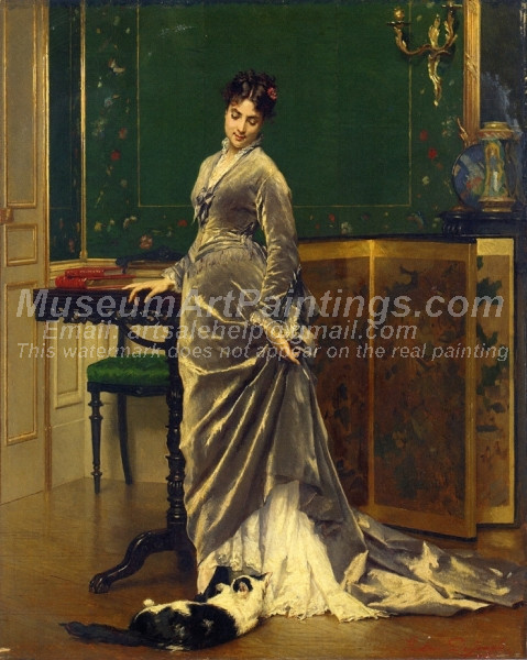 A Playful Moment by Gustave Leonard de Jonghe