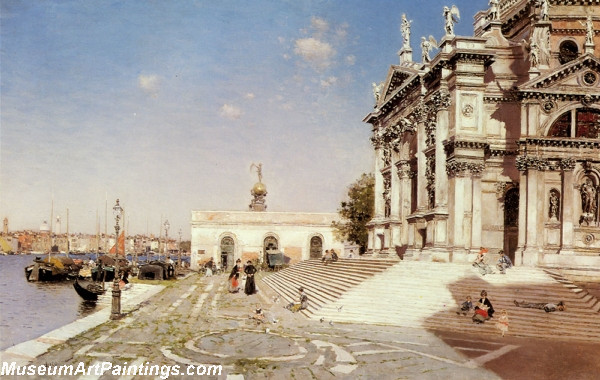 A View of Santa Maria della Salute Venice Painting