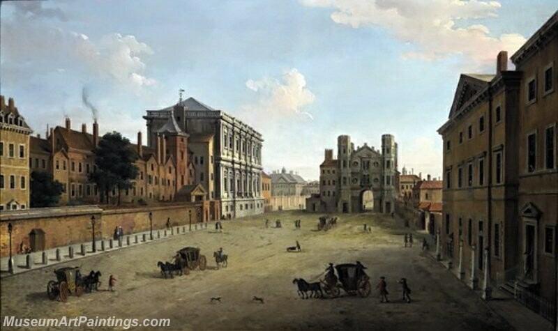 A View of Whitehall with the Banqueting House and the Holbein Gate Painting