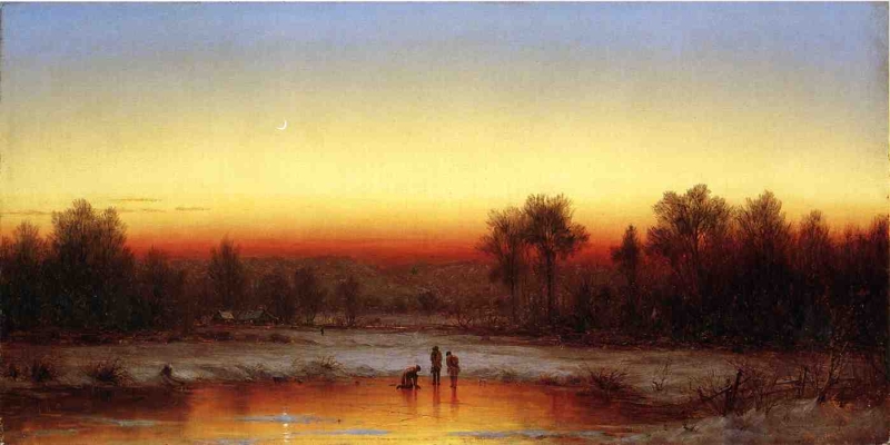 A Winter Twilight by Sanford Robinson Gifford