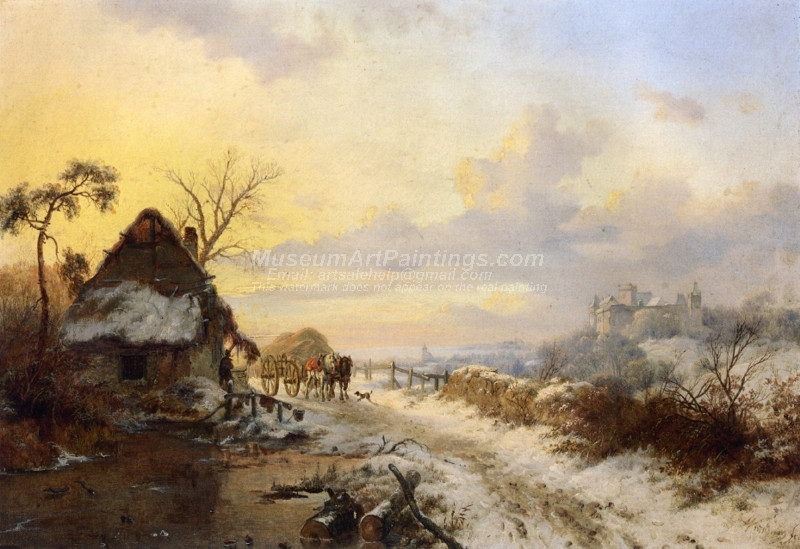 A Winters Day by Frederk Marinus Kruseman