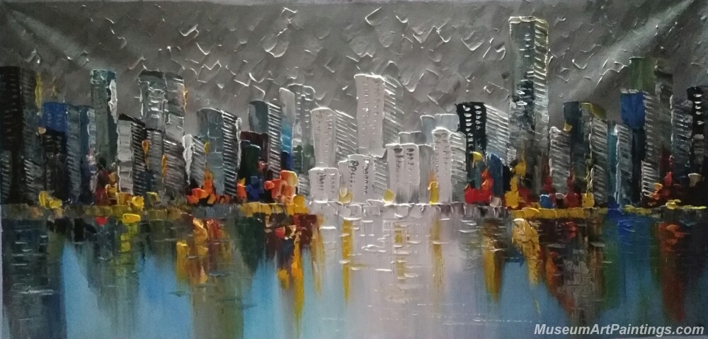 Abstract City Landscape Paintings 002