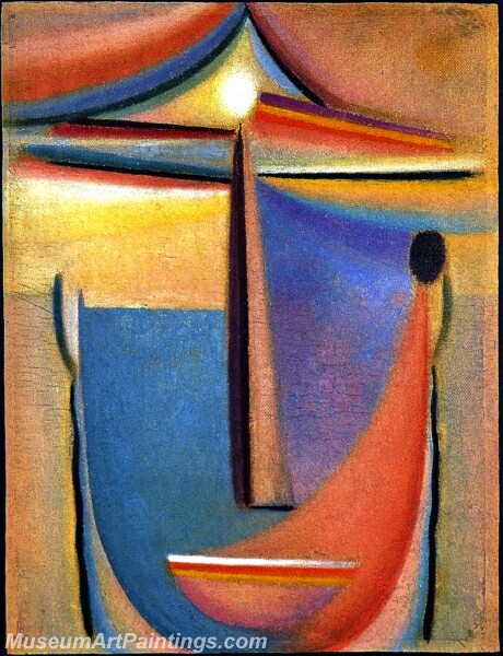 Abstract Head 1 Oil Painting