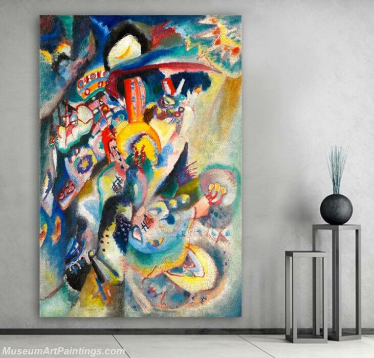Abstract Oil Painting Wassily Kandinsky MOSCOW II Canvas Painting for Living Room