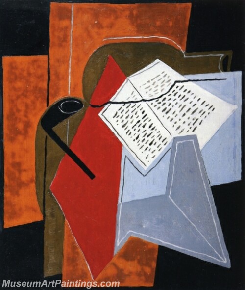 Abstract Painting Bowl and Book