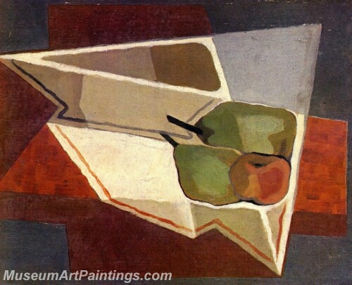 Abstract Painting Fruit with Bowl