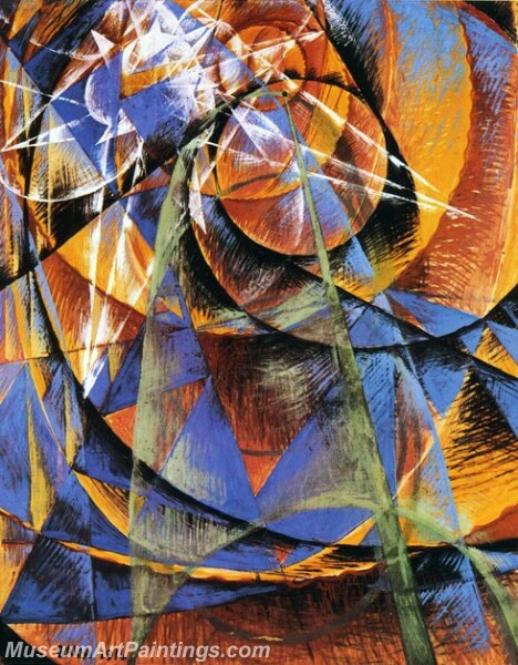 Abstract Painting Planet Mercury passing in front of the Sun