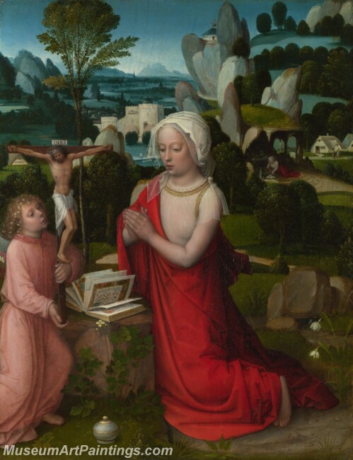 Adriaen Ysenbrandt The Magdalen in a Landscape Painting