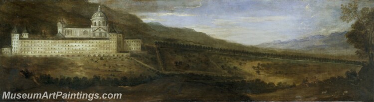 Aguero Benito Manuel de Vista del Monasterio de El Escorial Painting