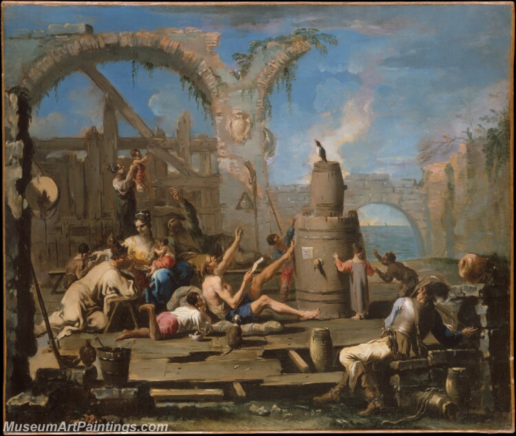 Alessandro Magnasco The Tame Magpie Painting