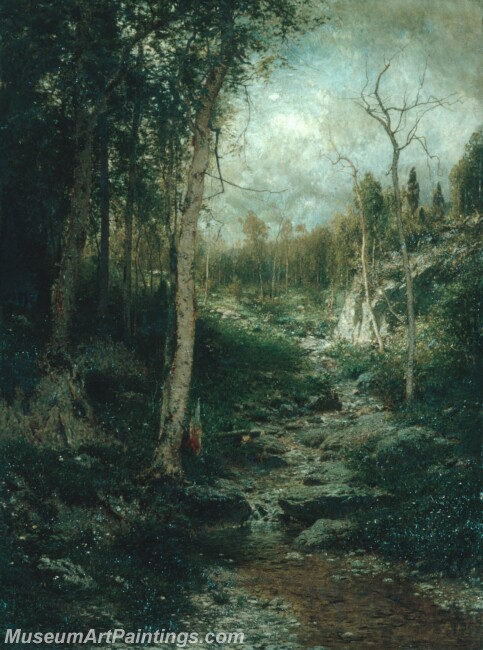 Alexander H Wyant An Old Clearing Painting