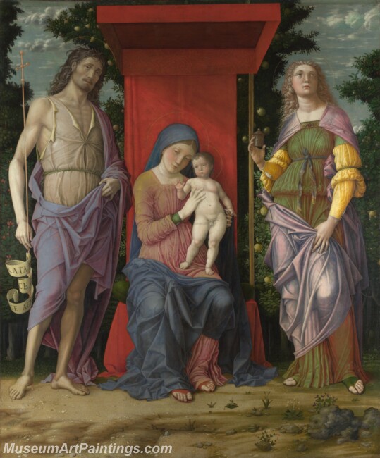 Andrea Mantegna The Virgin and Child with Saints Painting