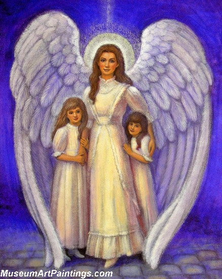 Angel Oil Paintings Guardian Angel Sue Halstenberg