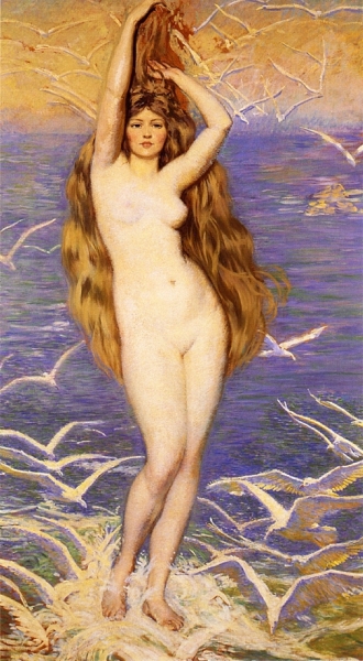 Aphrodite of the Sea Gulls by Phillip Leslie Hale