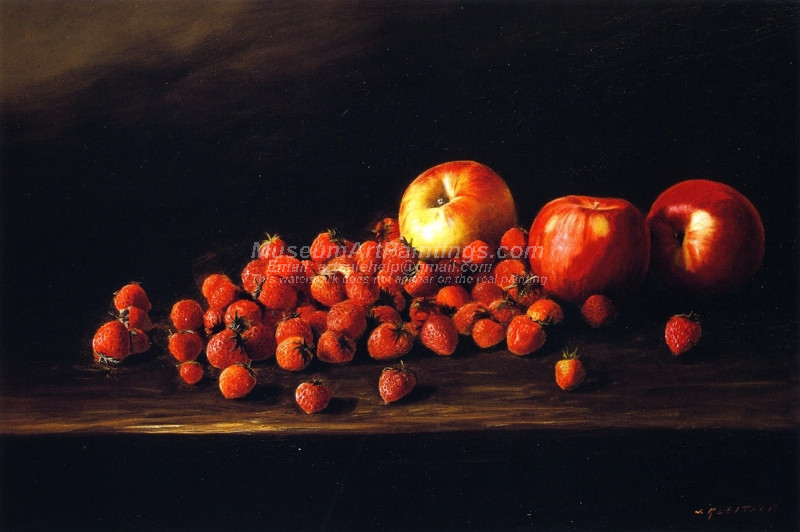 Apples and Strawberries by Joseph Kleitsch