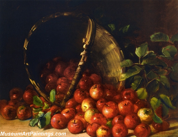 Apples in an Overturned Basket