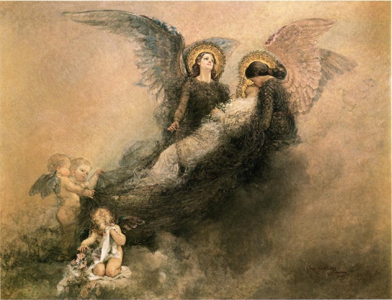 Arcessita ab Angelis by Carl Gutherz
