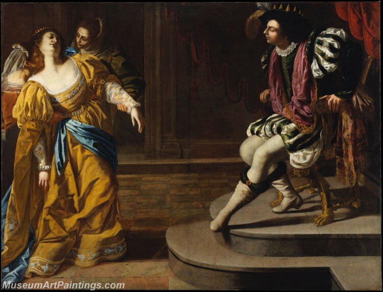 Artemisia Gentileschi Esther before Ahasuerus Painting