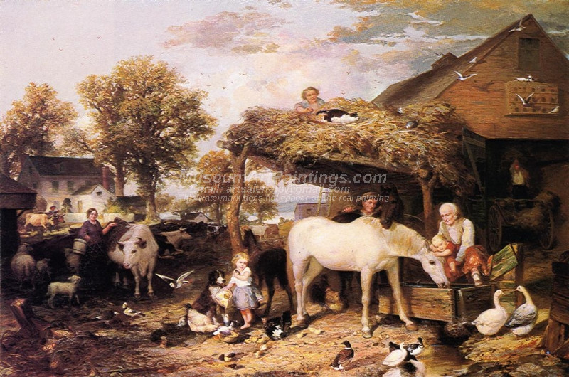 At Home on the Farm by Jasper John