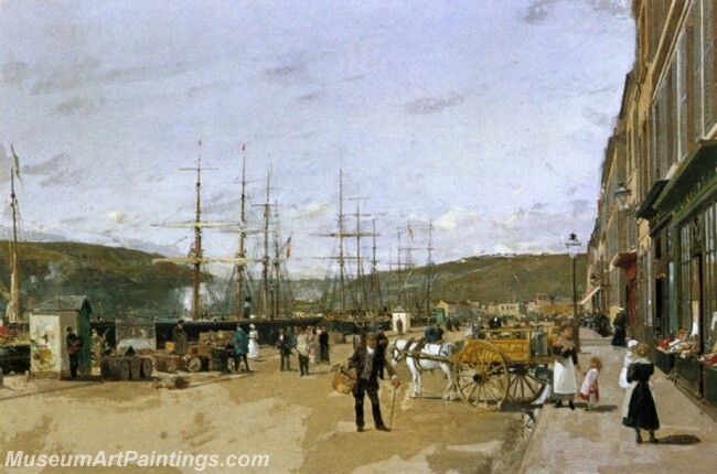 At the Quayside Painting