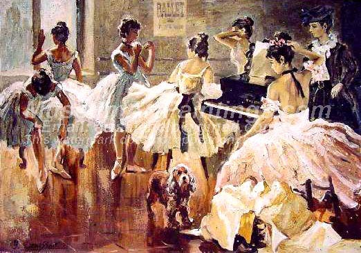 Ballet Oil Painting 035