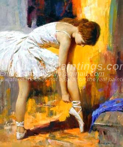 Ballet Oil Painting 074