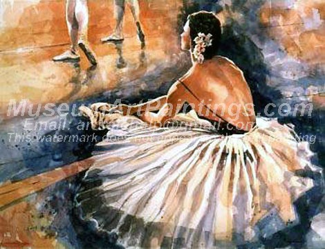 Ballet Oil Painting 080