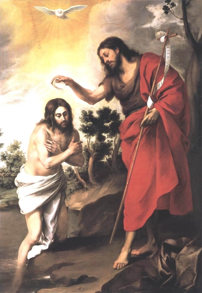 Baptism of Christ by Bartolome Esteban Murillo