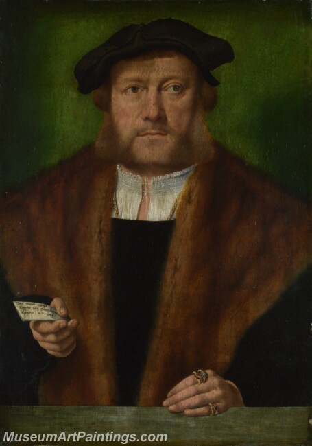 Bartholomeus Bruyn the Elder A Man probably of the Strauss Family Painting