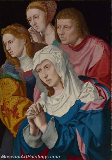 Bartholomeus Bruyn the Elder The Virgin Saints and a Holy Woman Painting