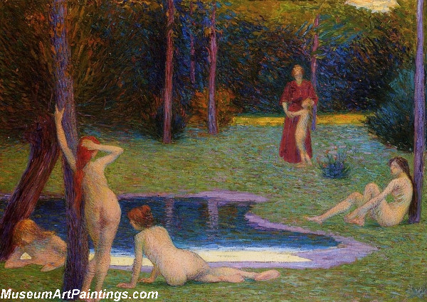 Bathers in the Evening by Hippolyte Petitjean