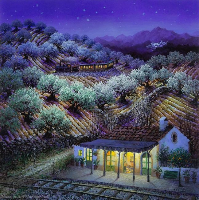 Beautiful Night Landscape Paintings BNL01