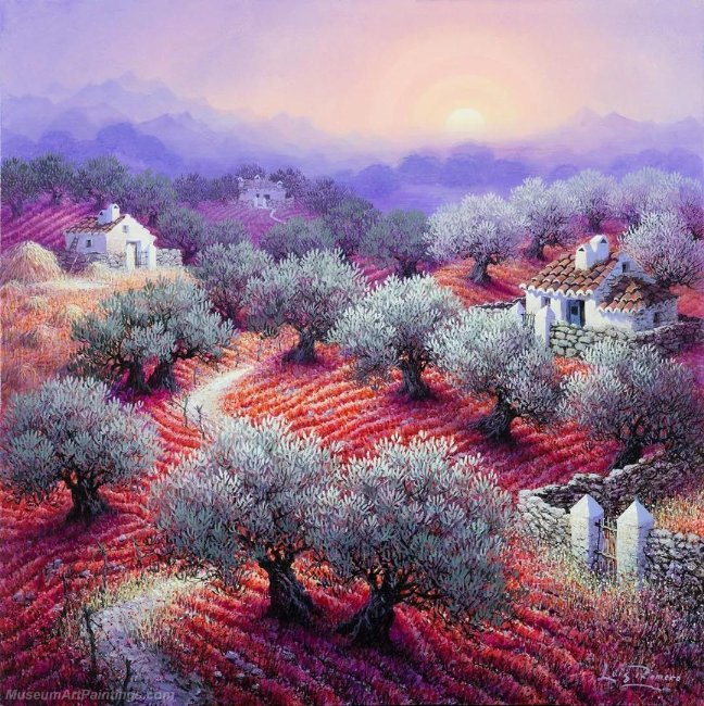 Beautiful Night Landscape Paintings BNL016