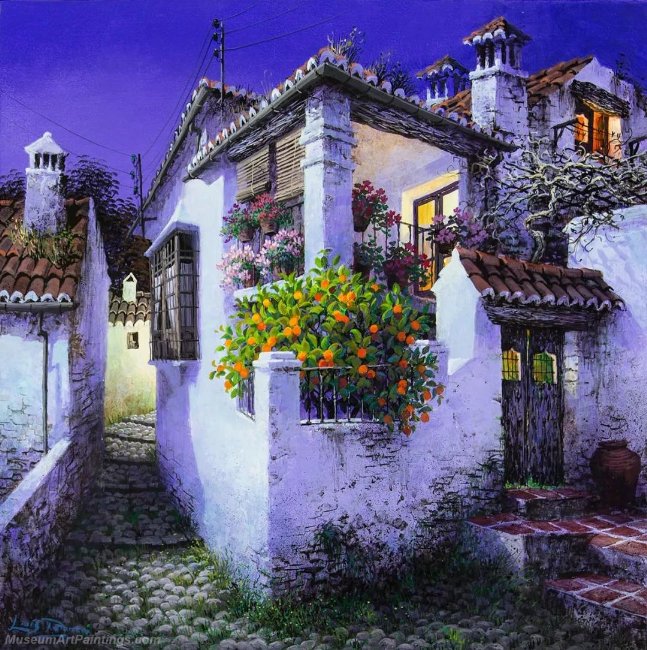 Beautiful Night Landscape Paintings BNL038