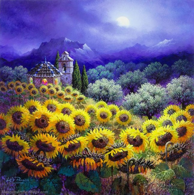 Beautiful Night Landscape Paintings BNL039