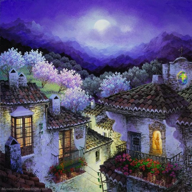 Beautiful Night Landscape Paintings BNL04