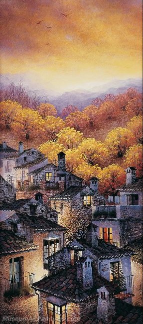 Beautiful Night Landscape Paintings BNL042