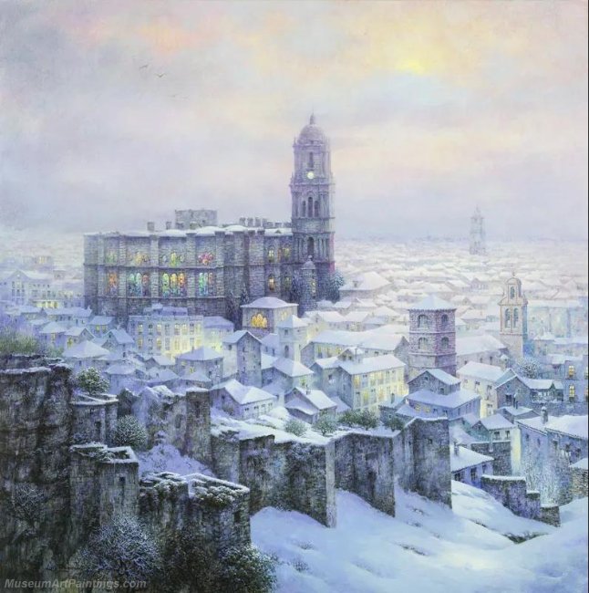 Beautiful Night Landscape Paintings BNL046