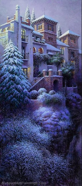 Beautiful Night Landscape Paintings BNL050
