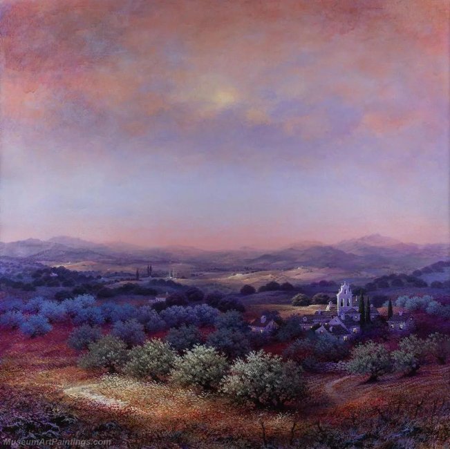 Beautiful Night Landscape Paintings BNL052