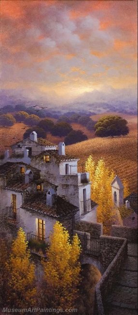 Beautiful Night Landscape Paintings BNL055