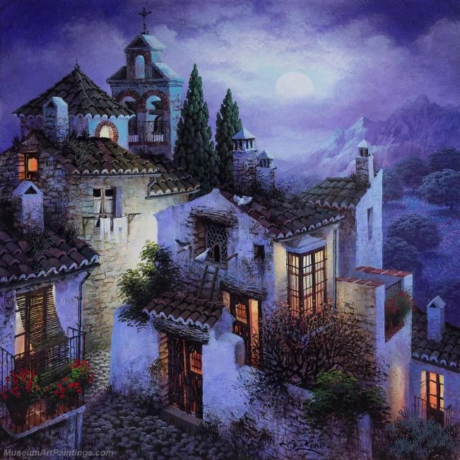 Beautiful Night Landscape Paintings BNL06