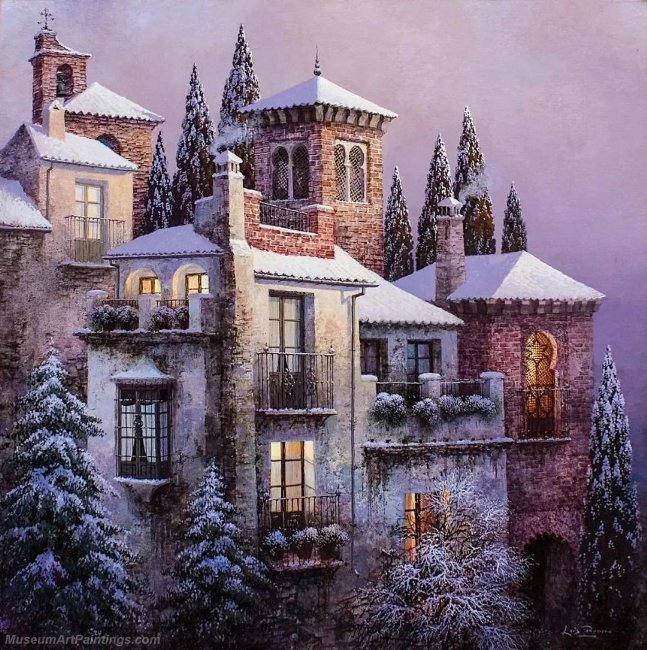 Beautiful Night Landscape Paintings BNL064