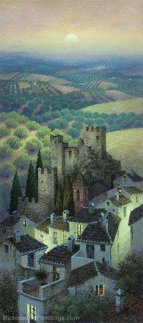 Beautiful Night Landscape Paintings BNL070