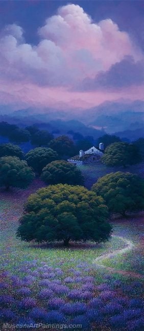 Beautiful Night Landscape Paintings BNL071